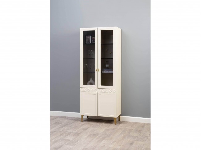 Шкаф-витрина Марион 16.397.02, Слоновая кость фото