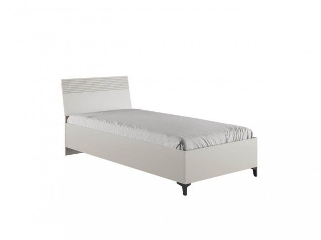 Кровать с основанием Ника (0,9м), Бежевый, Кашемир фото