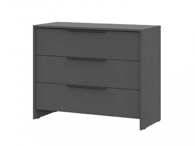 Комод 3 ящика Камелия 1, Графит фото