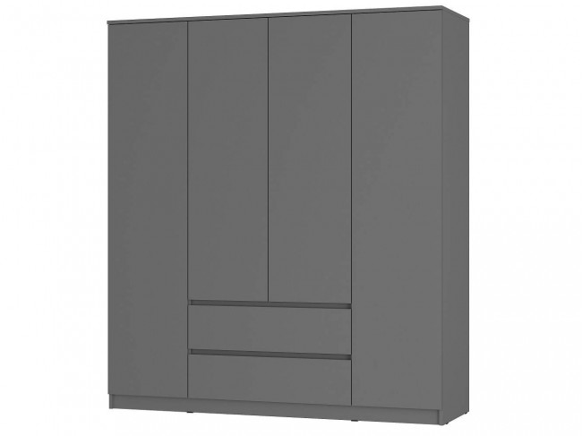 Шкаф для одежды и белья Симпл ШК-13, графит фото
