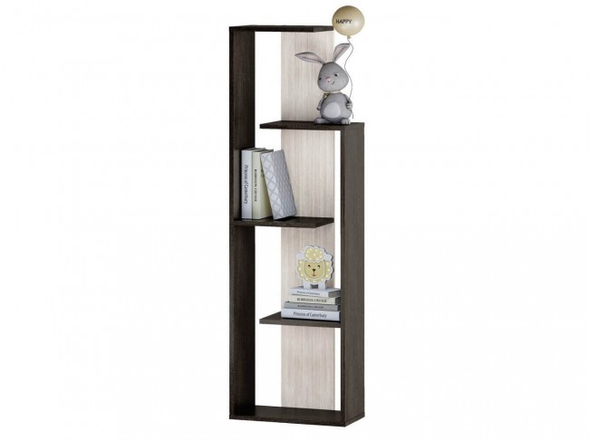 Стеллаж Бейсик 1, венге/лоредо фото