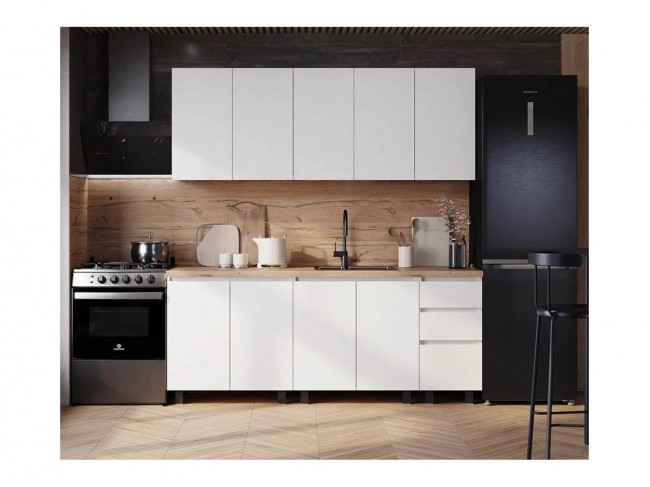 Кухня Честер 2,0 м, Белый фото