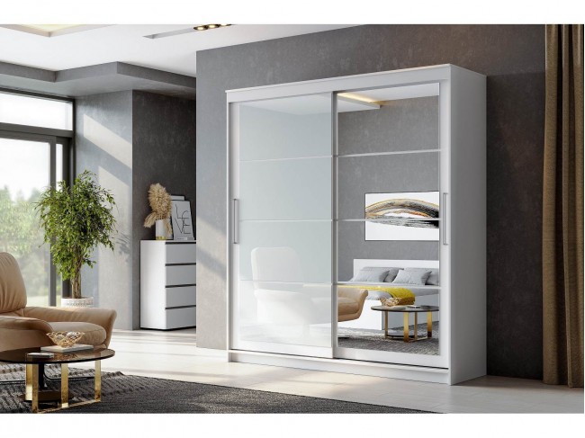 Шкаф-купе ШКП 3 (2,0) Белый текстурный фото