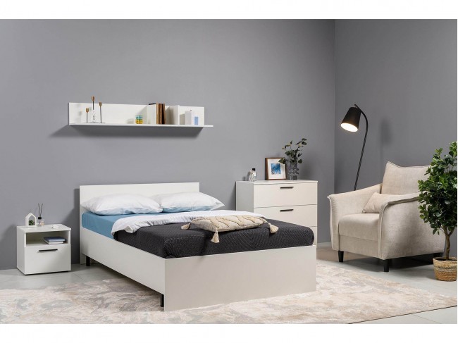 Спальня Эйр компл.2, Белый шагрень фото