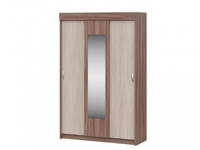 Шкаф-купе Бассо, ясень шимо темный/ясень шимо светлый фото