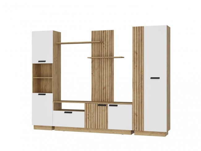 Гостиная Мишель тип 2 ГС-01, Крафт/белый фото