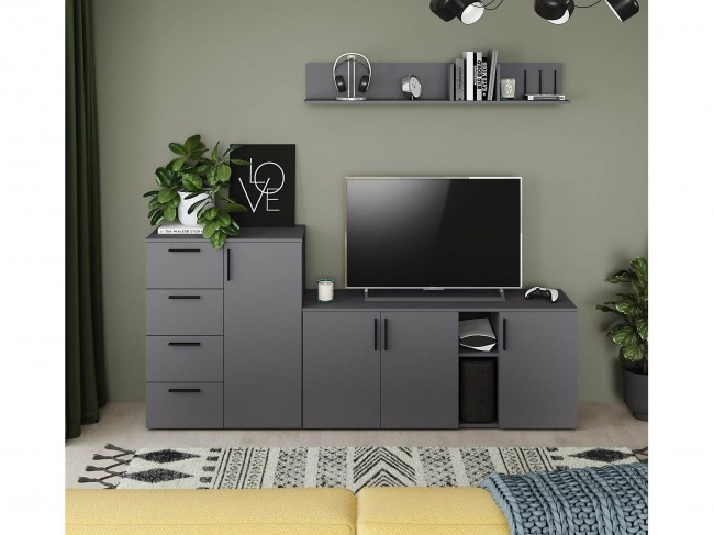 Гостиная Эйр компл.5, Серый Графит фото