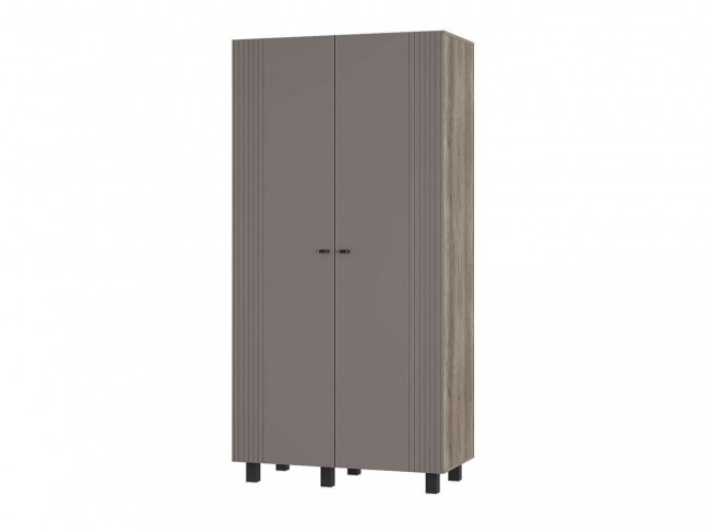 Шкаф 2-х створчатый Олива ШК-03, Дуб каньон, Муссон софт фото