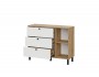 Комод КМ 25, Дуб золотой, Белый распродажа
