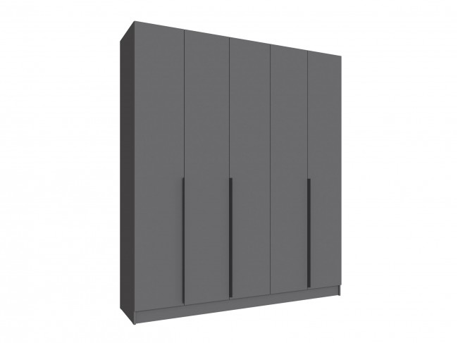 Шкаф Мадрид (2,0) с 3 ящ. внутри без зеркала графит серый фото