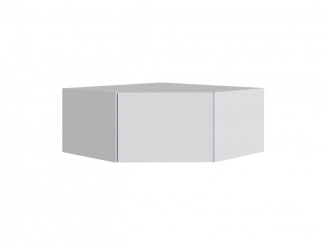 Антресоль Мадрид угол скос 400 белый фото