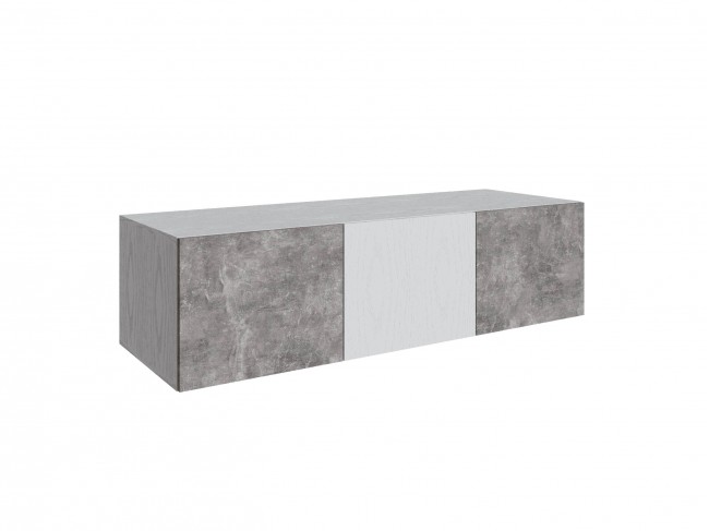 Антресоль Мадрид (1,5) без зеркала 400 белый/ателье светлое фото