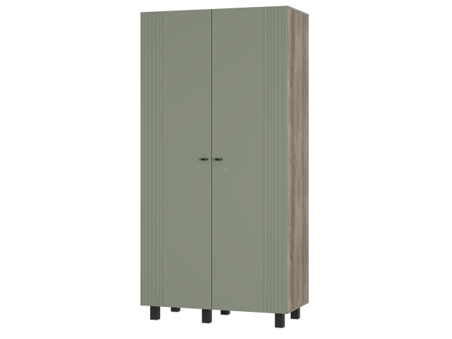 Шкаф 2-х створчатый Олива ШК-03 Дуб каньон/MF12 Эвкалипт фото