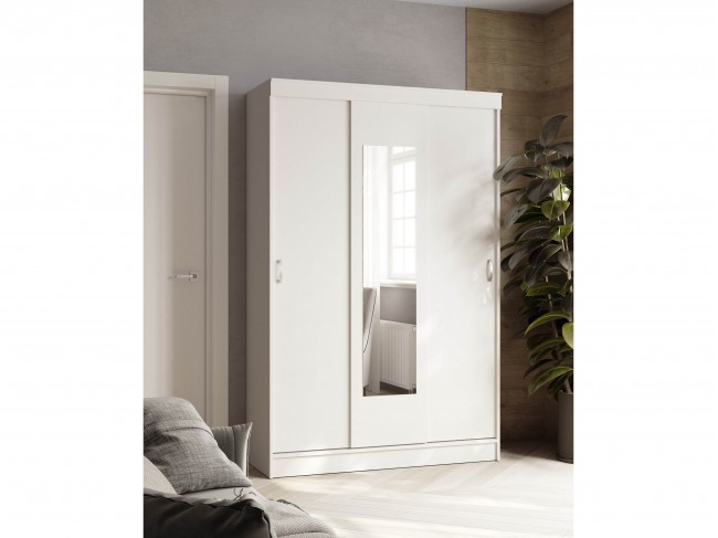 Шкаф-купе Бася белый фото