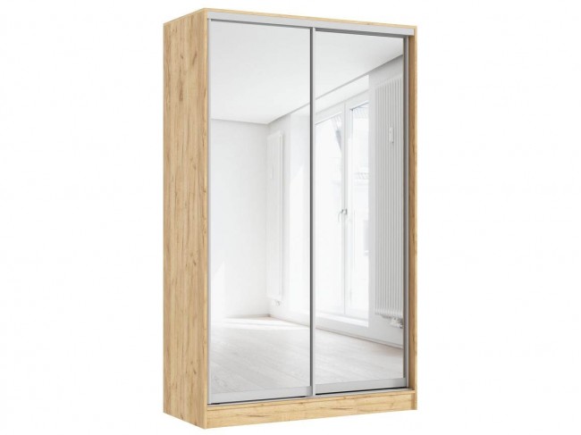 Шкаф-купе Тринити-7 (1,35 м), Дуб крафт золотой фото