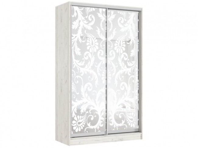 Шкаф-купе Тринити-3 (1,35 м), Дуб крафт белый фото