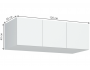 Широн 1200 белый / белый с антресолью Шкаф от производителя
