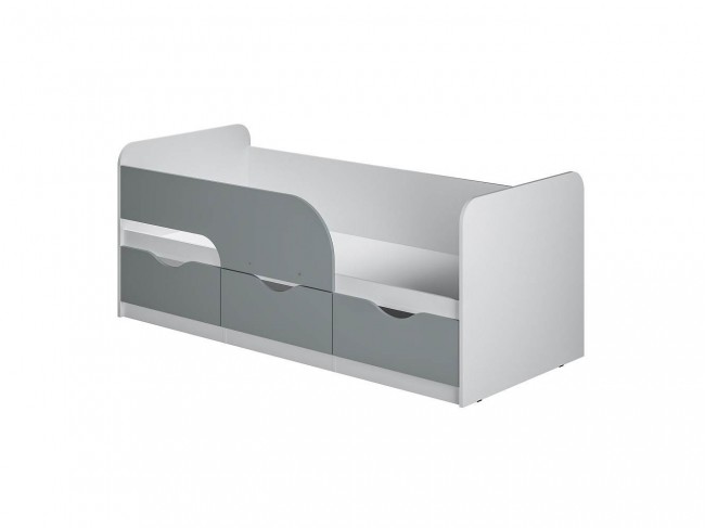 Кровать детская Стандарт КР-22 NEW, Белый, Серый фото