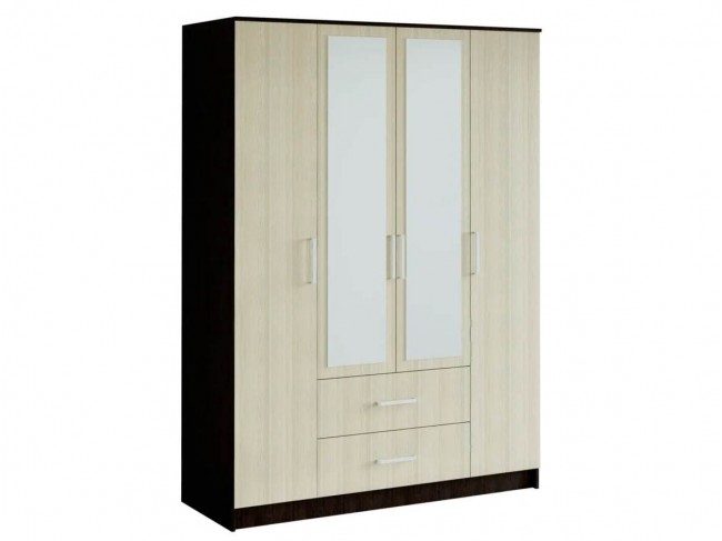 Шкаф 4-х дверный Фиеста, венге/лоредо фото