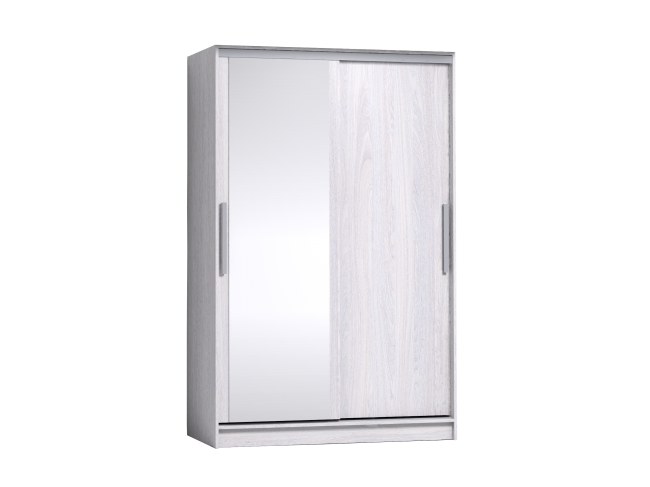 Шкаф-купе с зеркалом Strike 1350 Ясень Анкор светлый фото