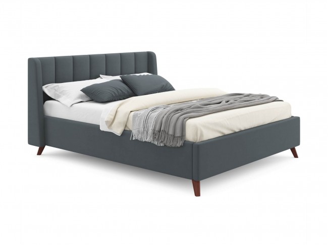 Мягкая кровать Betsi 1600 маренго темно-серый с подъемным механи фото