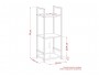 Стеллаж Leset Стилвуд 13 узкий, 3 полки от производителя