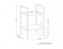 Стеллаж Leset Стилвуд 12 узкий, 2 полки купить