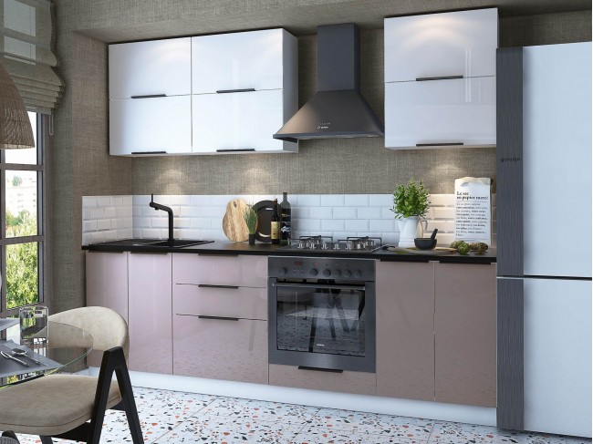 Кухонный гарнитур без столешницы Калипсо 2,4 м фото