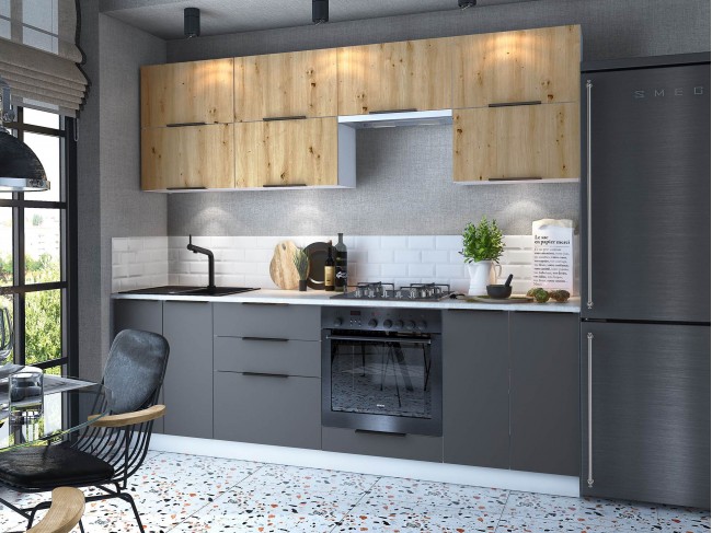 Кухонный гарнитур без столешницы Калипсо 2,4 м фото