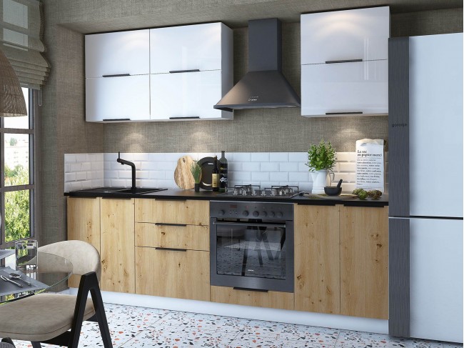 Кухонный гарнитур без столешницы Калипсо 2,4 м фото