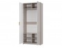 Шкаф 2-х створчатый Пандора ШК-04 Кашемир/MF03 с антресолью распродажа