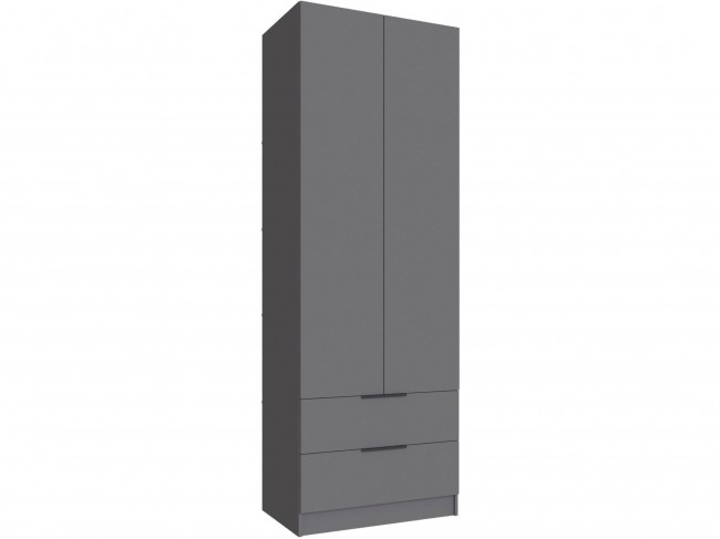 Шкаф Мадрид (0,8) с 2 ящ. без зеркала, Графит серый фото