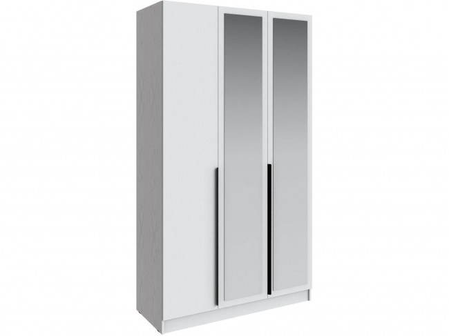 Шкаф Мадрид (1,3) с зеркалом, Белый фото