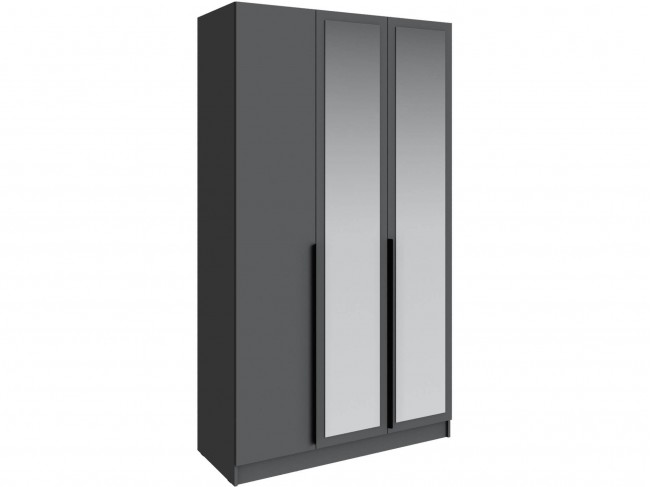 Шкаф Мадрид (1,3) с зеркалом, Графит серый фото