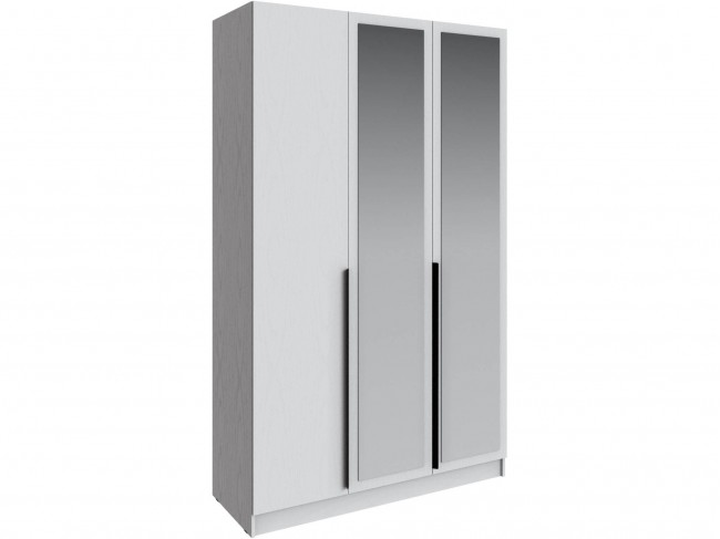 Шкаф Мадрид (1,4) с зеркалом, Белый фото