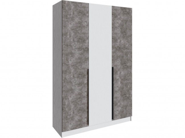 Шкаф Мадрид (1,5) без зеркала, Белый/Ателье светлое фото