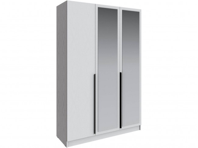 Шкаф Мадрид (1,5) с зеркалом, Белый фото