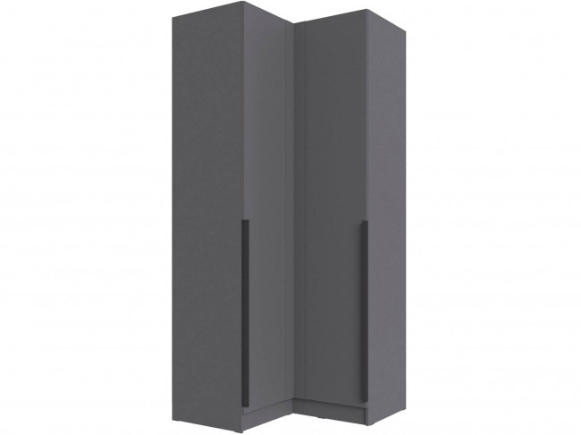 Шкаф угловой Мадрид угол прямой, Графит серый фото