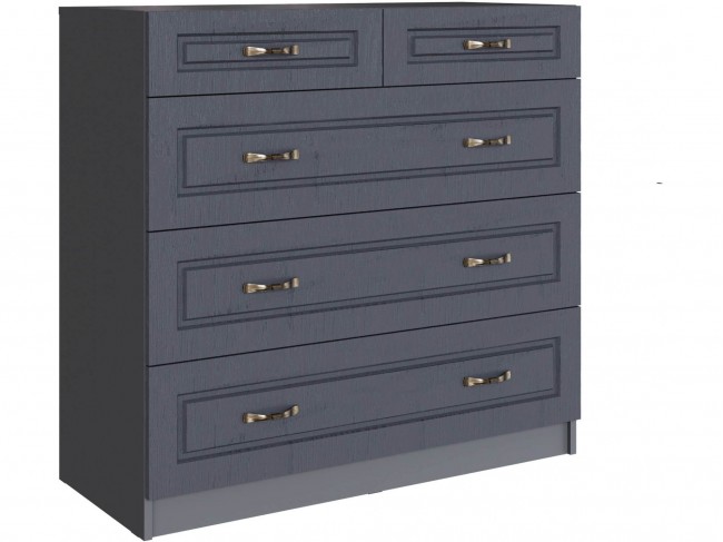 Комод с 5-мя ящиками Апполия, Графит серый/Лунный кратер фото