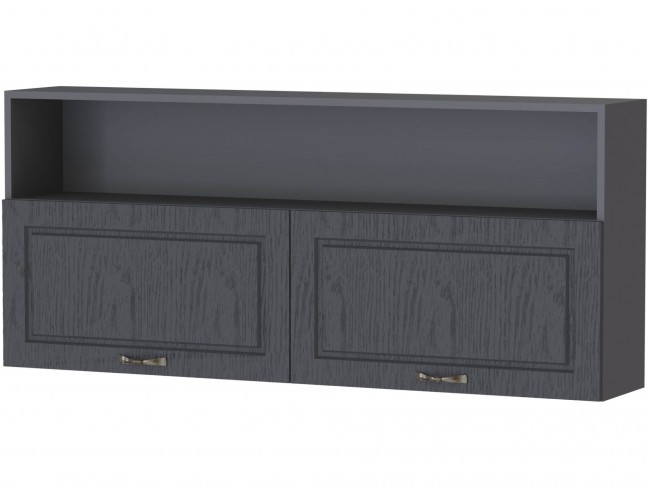 Шкаф навесной Апполия, Графит серый/Лунный кратер фото