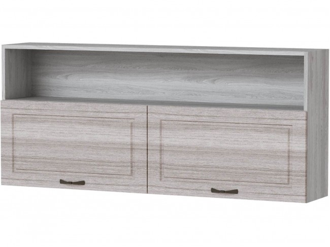 Шкаф навесной Апполия, Ясень анкор светлый/Сандал белый фото