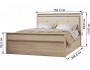 Ливорно Кровать ЛКР-1 (1,4) с настилом ДСП 2С, Дуб сонома недорого