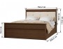 Ливорно Кровать ЛКР-1 (1,4) с настилом ДСП 2С, Орех донской распродажа