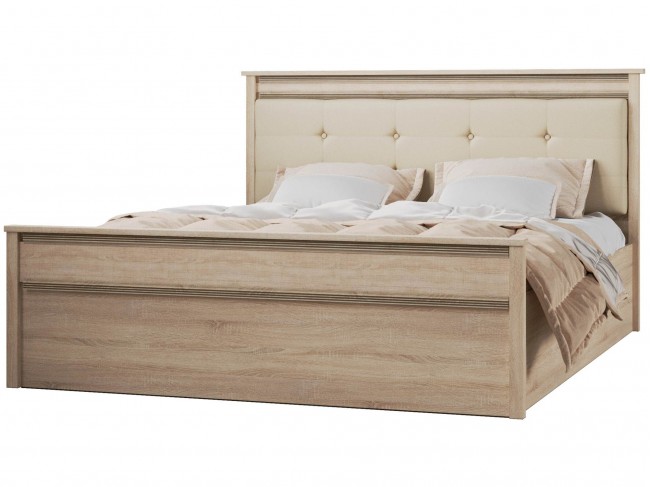 Ливорно Кровать ЛКР-1 (1,6) с ортопедом, Дуб сонома фото