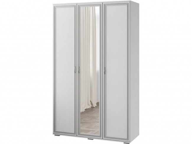 Ливорно Шкаф 3-х ств. ЛШ-24 ясень анкор светлый патина серебро фото