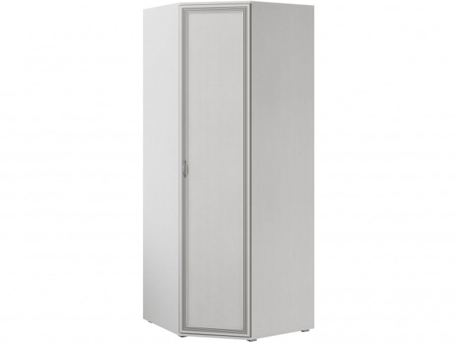 Ливорно Шкаф угловой ЛШ-25 ясень анкор светлый патина серебро фото