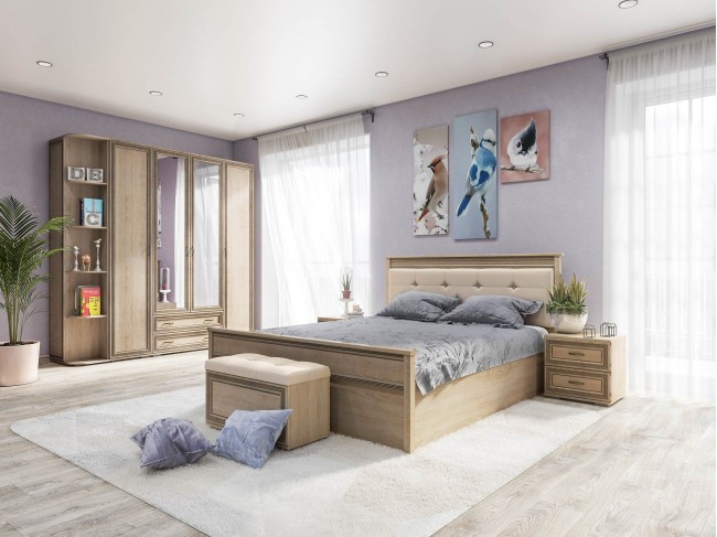 Модульная спальня Ливорно, набор 3, Дуб сонома фото