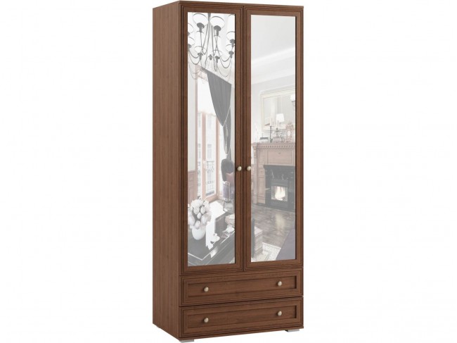 Ричард Шкаф 2-х ств. с зеркалом РШ-24, Орех донской фото
