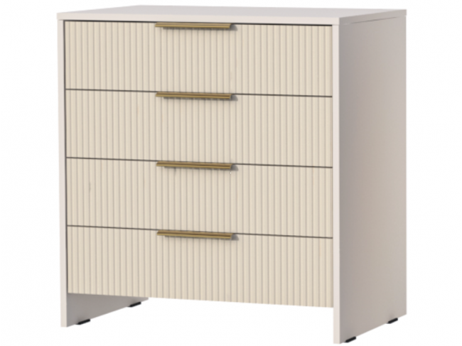 Комод 4 ящика Кэт-3, Кашемир/Тирамису матовый фото