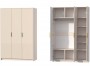 Шкаф 3-х створчатый Кэт-3, Кашемир/Тирамису матовый недорого